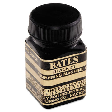 Bates® Refill Ink For Numbering Machines, 1 Oz Bottle, Black freeshipping - TVN Wholesale